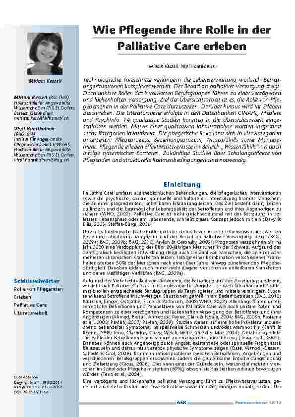 [doc_201266] Wie Pflegende ihre Rolle in der Palliative Care erleben