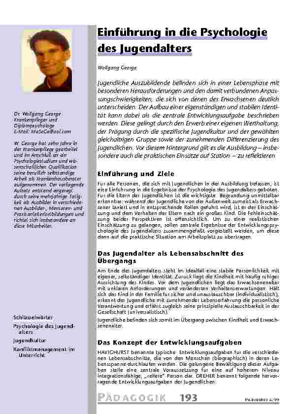 [doc_201061] Einführung in die Psychologie des Jugendalters