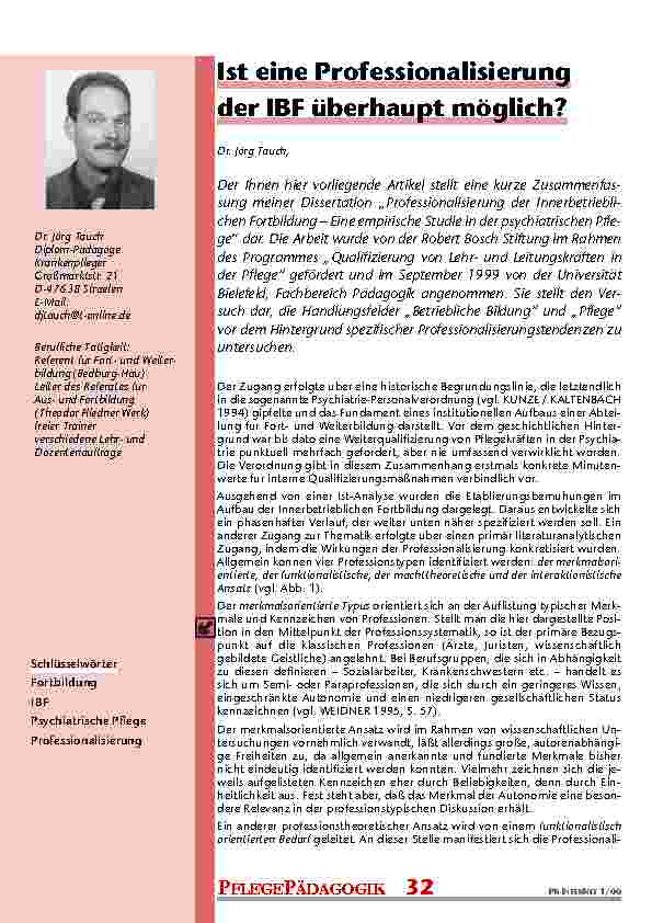 [doc_201016] Ist eine Professionalisierung der IBF überhaupt möglich?