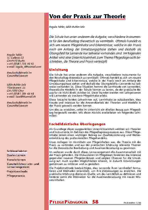 [doc_201001] Von der Praxis zur Theorie