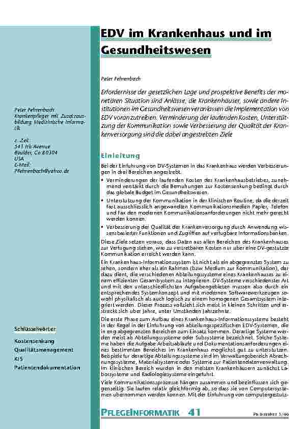 [doc_200995] EDV im Krankenhaus und im Gesundheitswesen