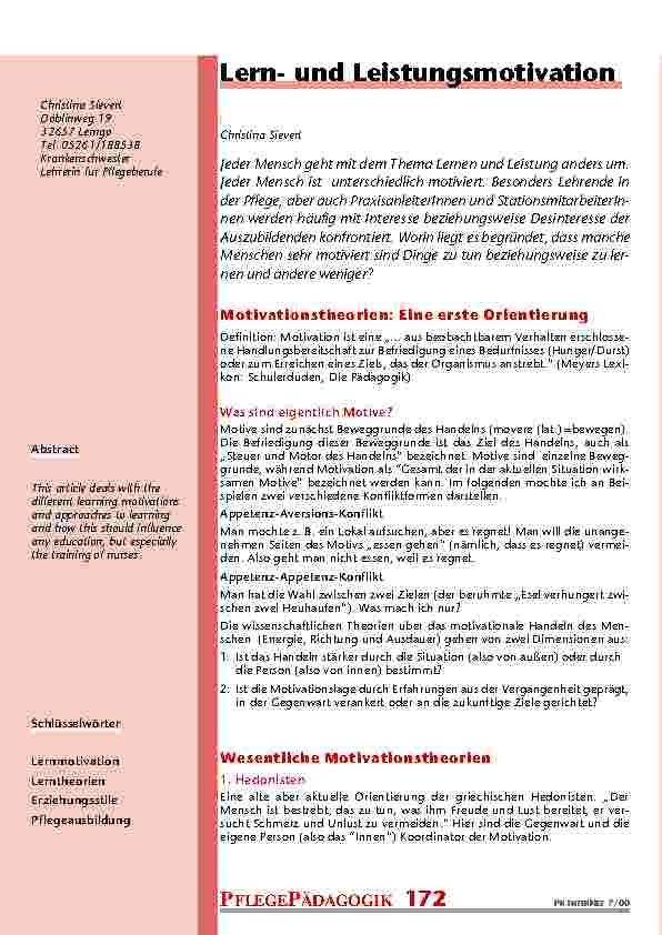 [doc_200974] Lernund Leistungsmotivation