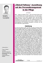 „Clinical Pathway“ Auswirkung auf das Personalmanagement in der Pflege