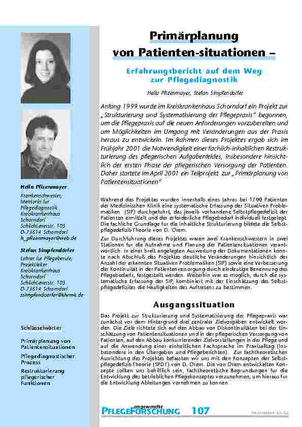 [doc_200797] Primärplanung von Patientensituationen