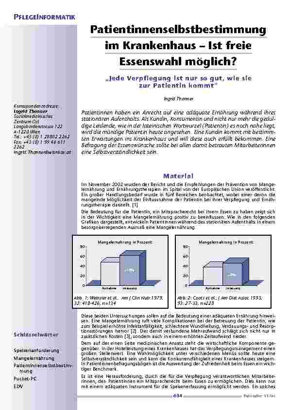 [doc_200607] Patientinnenselbstbestimmungim Krankenhaus – Ist freieEssenswahl möglich?