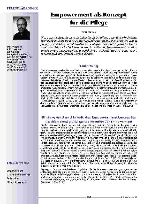 [doc_200583] Empowerment als Konzeptfür die Pflege