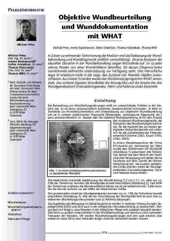 [doc_200578] Objektive Wundbeurteilungund Wunddokumentationmit WHAT