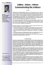 Zahlen – Daten – FaktenCommunicating the evidence