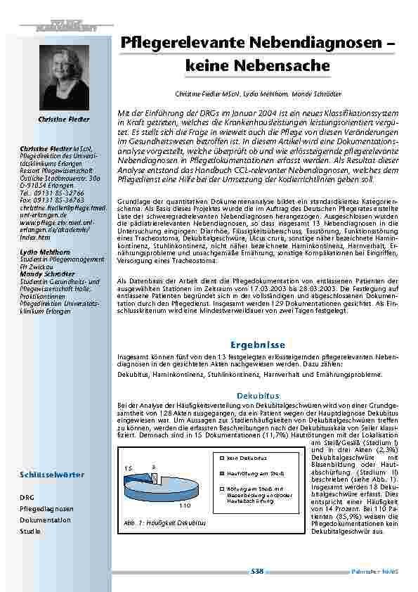 [doc_200532] Pflegerelevante Nebendiagnosen – keine Nebensache