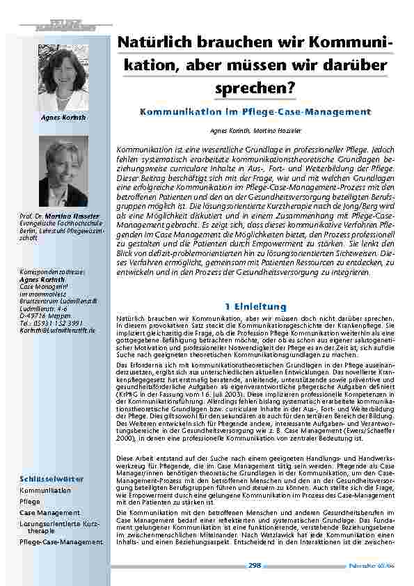 [doc_200473] Natürlich brauchen wir Kommunikation, aber müssen wir darübersprechen?