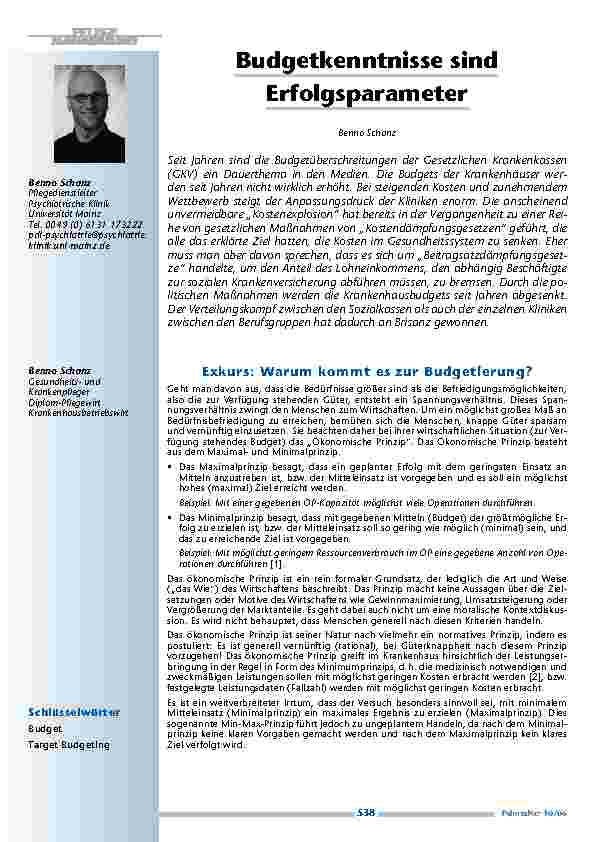 [doc_200445] Budgetkenntnisse sindErfolgsparameter