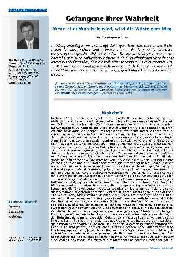 [doc_200368] Gefangene ihrer Wahrheit.Wenn alles Wahrheit wird, wird die Wüste zum Weg