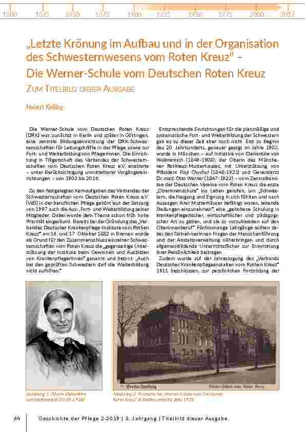 [doc_203145] „Letzte Krönung im Aufbau und in der Organisation des Schwesternwesens vom Roten Kreuz“ – Die Werner-Schule vom Deutschen Roten Kreuz
