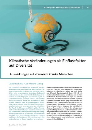 [doc_562750] Klimatische Veränderungen als Einflussfaktor auf Diversität Auswirkungen auf chronisch kranke Menschen