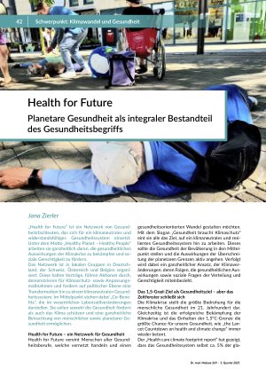 [doc_562743] Health for Future Planetare Gesundheit als integraler Bestandteil des Gesundheitsbegriffs