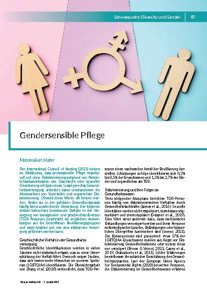 [doc_325184] Gendersensible Pflege