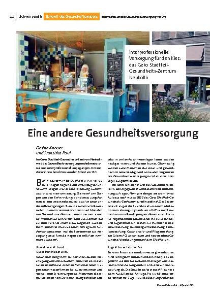 [doc_323171] Eine andere Gesundheitsversorgung ist möglich!