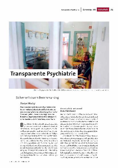 [doc_318278] Transparente Psychiatrie: Sicherheit durch Benchmarking