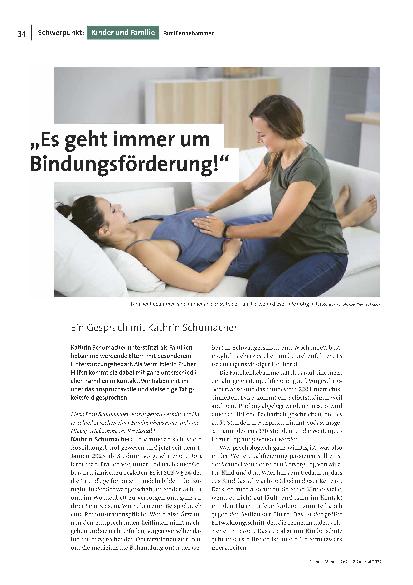 [doc_315538] "Es geht immer um Bindungsförderung!"