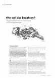 [doc_235204] Wer soll das bezahlen? Steigende Kosten belasten Versicherte und Leistungserbringer.