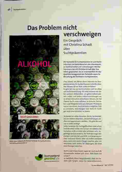 [doc_196403] Das Problem nicht verschweigen: Ein Gespräch mit Christina Schadt über Suchtprävention