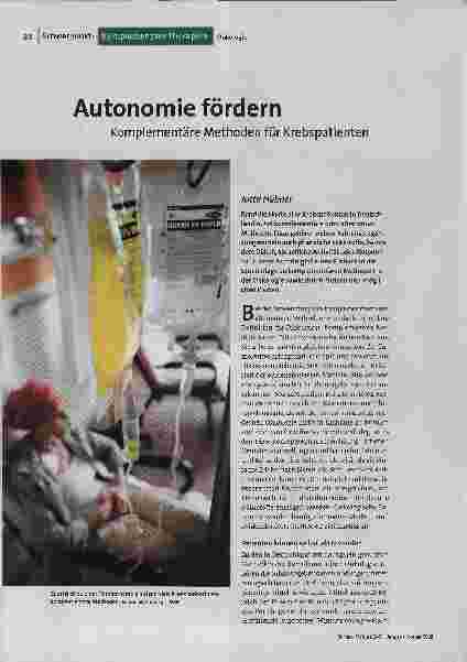 [doc_193640] Autonomie fördern: Komplementäre Methoden für Krebspatienten