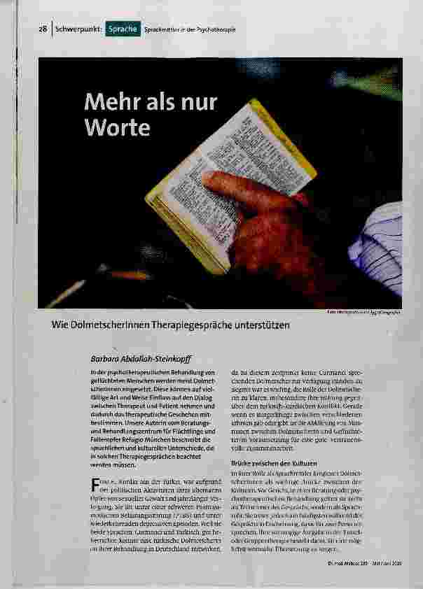 [doc_189567] Mehr als nur Worte