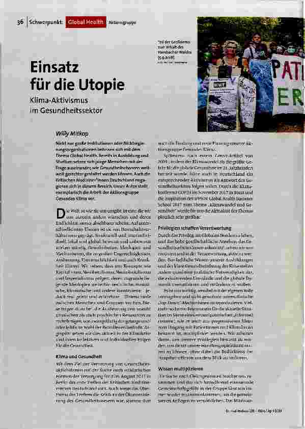 [doc_188459] Einsatz für die Utopie