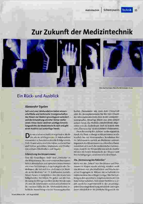 [doc_184442] Zur Zukunft der Medizintechnik