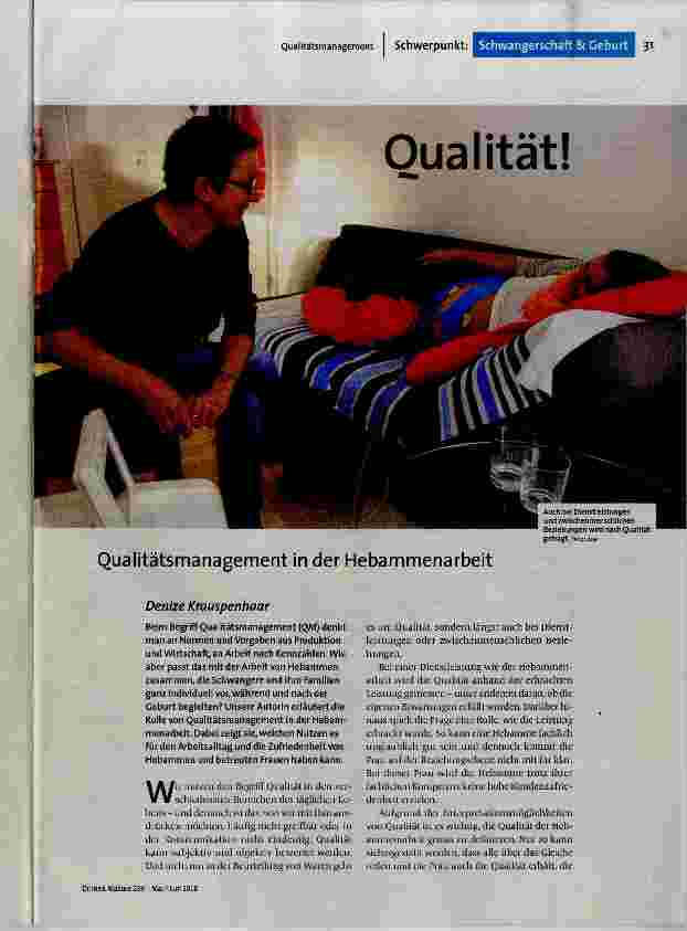 [doc_183237] Qualitätsmanagement in der Hebammenarbeit