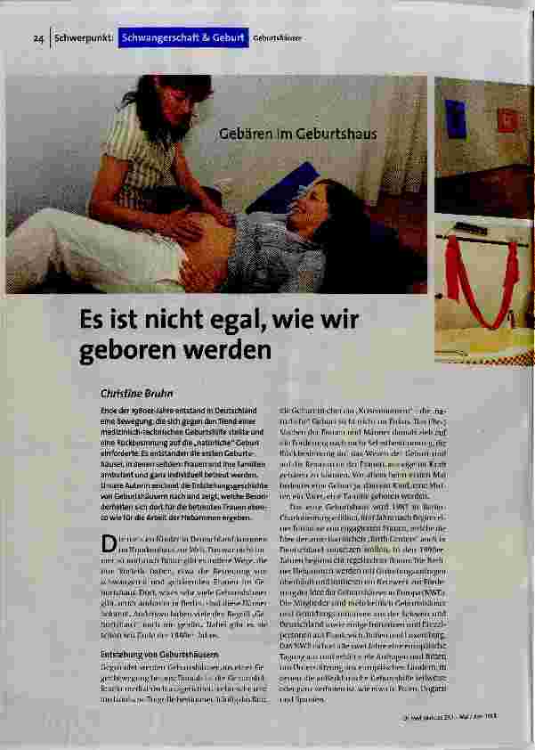 [doc_183235] Es ist nicht egal, wie wir geboren werden