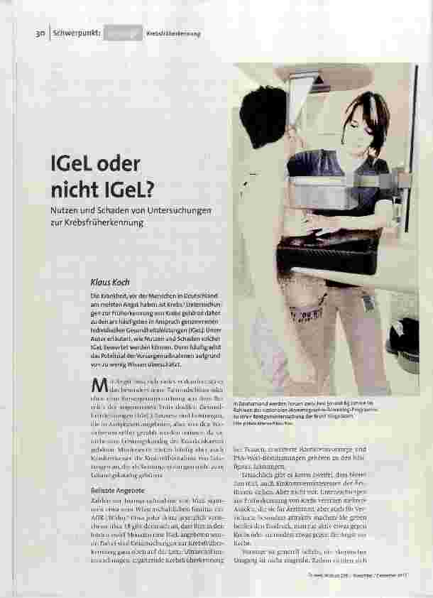 [doc_179543] IGeL oder nicht IGeL?