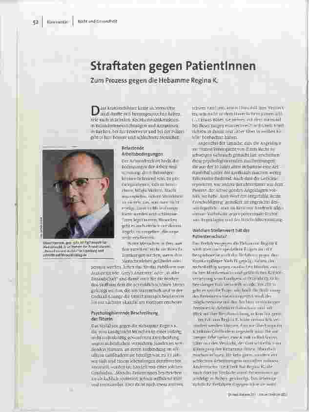 [doc_172798] Straftaten gegen Patientinnen