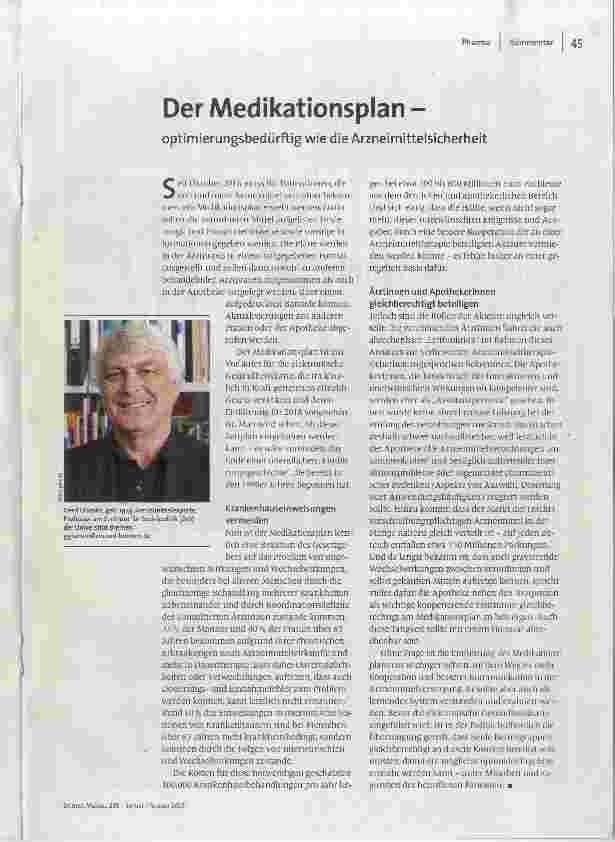 [doc_172795] Der Medikationsplan optimierungsbedürftig wie die Arzneimittelsicherheit