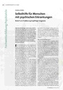 Selbsthilfe für Menschen mit psychischen Erkrankungen