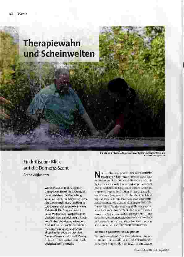 [doc_160285] Therapiewahn und Scheinwelten