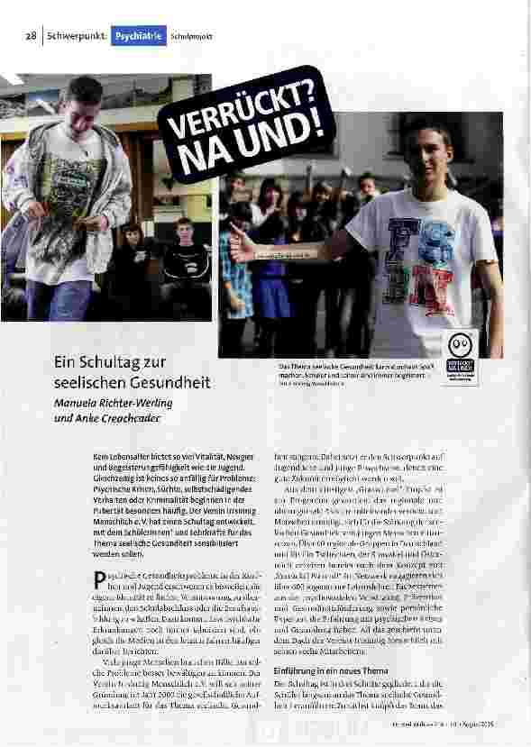 [doc_160281] Ein Schultag zur seelischen Gesundheit