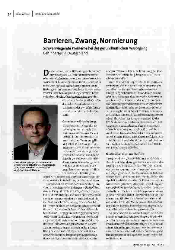 [doc_158803] Barrieren, Zwang, Normierung