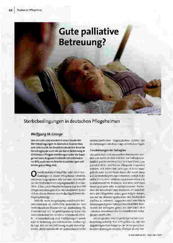 [doc_157091] Gute palliative Betreuung?