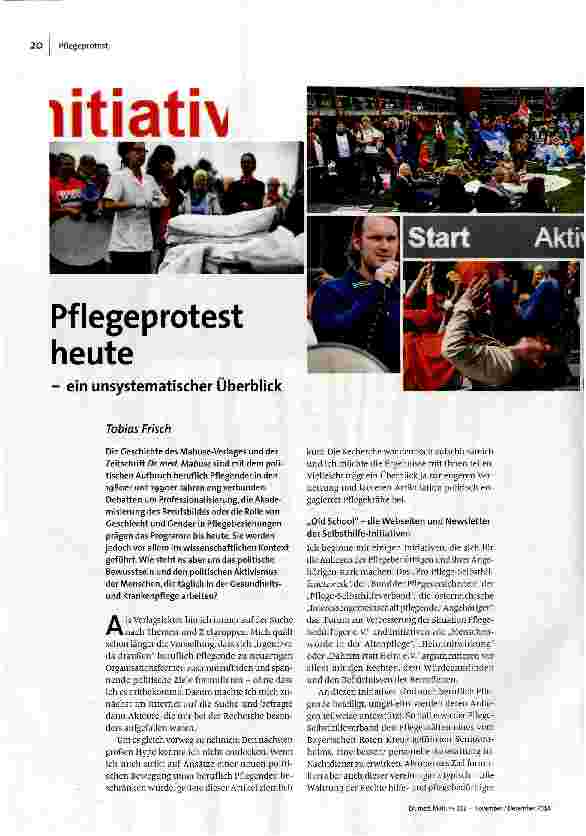 [doc_153927] Pflegeprotest heute - ein unsystematischer Überblick