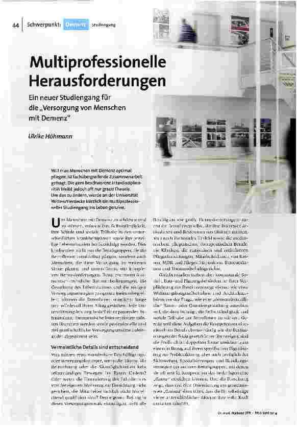 [doc_150195] Multiprofessionelle Herausforderungen