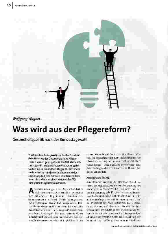 [doc_146054] Was wird aus der Pflegereform?