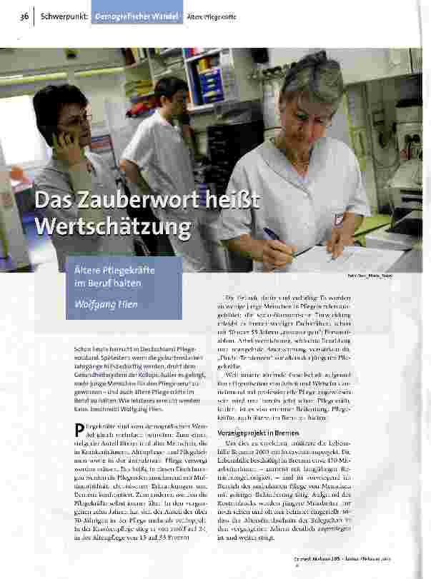 [doc_131604] Das Zauberwort heißt Wertschätzung