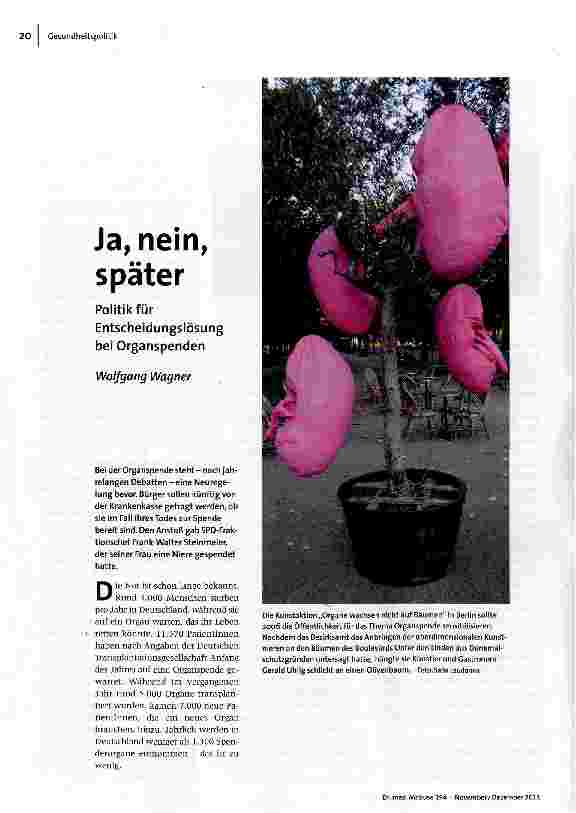 [doc_129034] Ja, nein, später