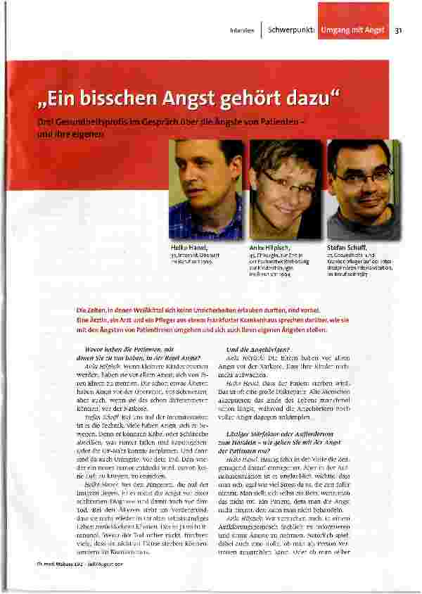 [doc_126642] Ein bisschen Angst gehört dazu