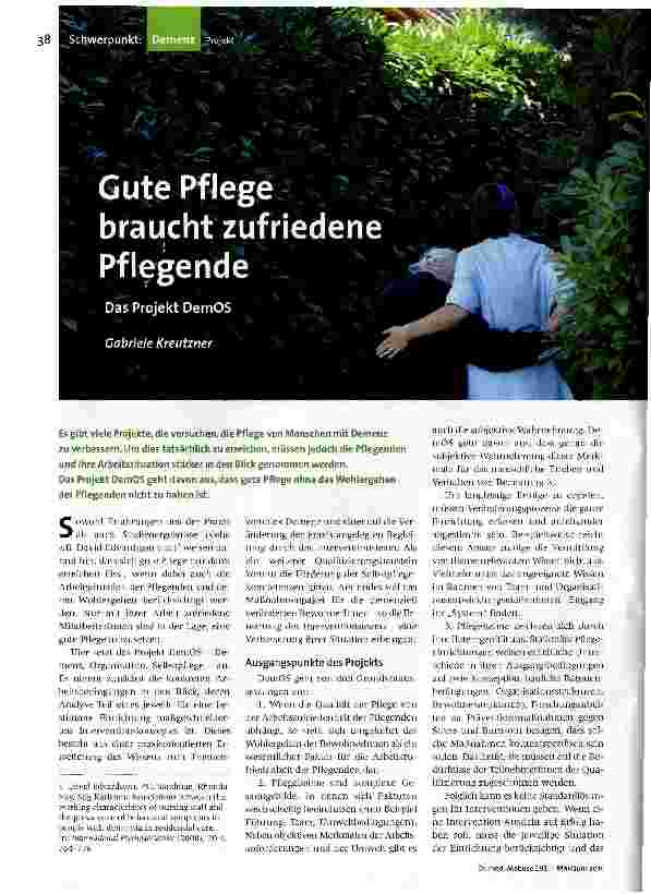 [doc_125751] Gute Pflege braucht zufriedene Pflegende