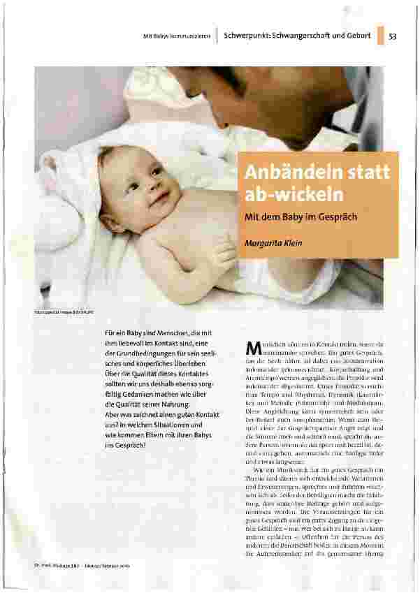 [doc_114780] Anbändeln statt Ab-wickeln