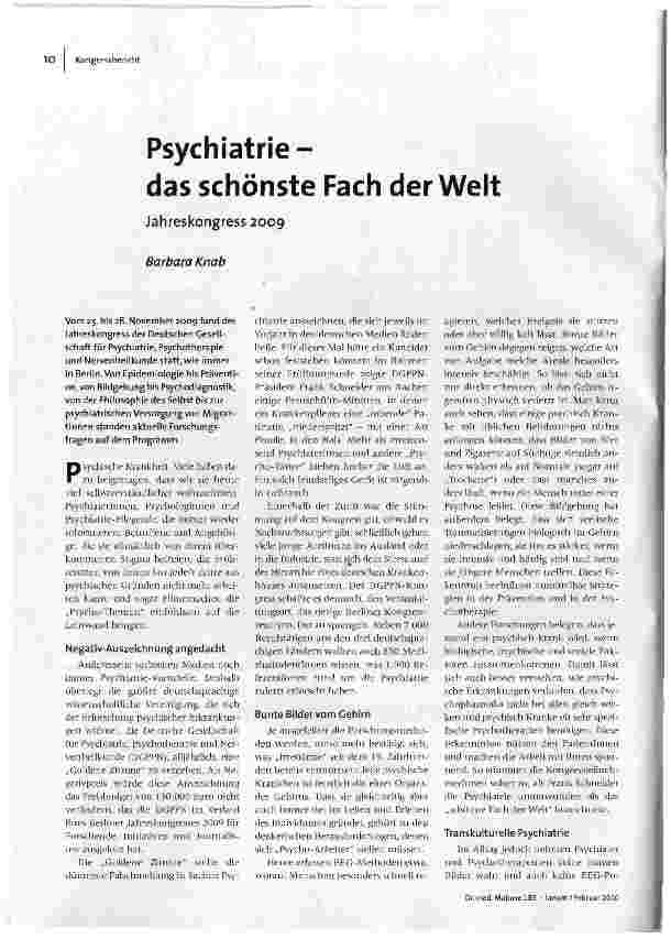 [doc_114770] Psychiatrie-das schönste Fach der Welt