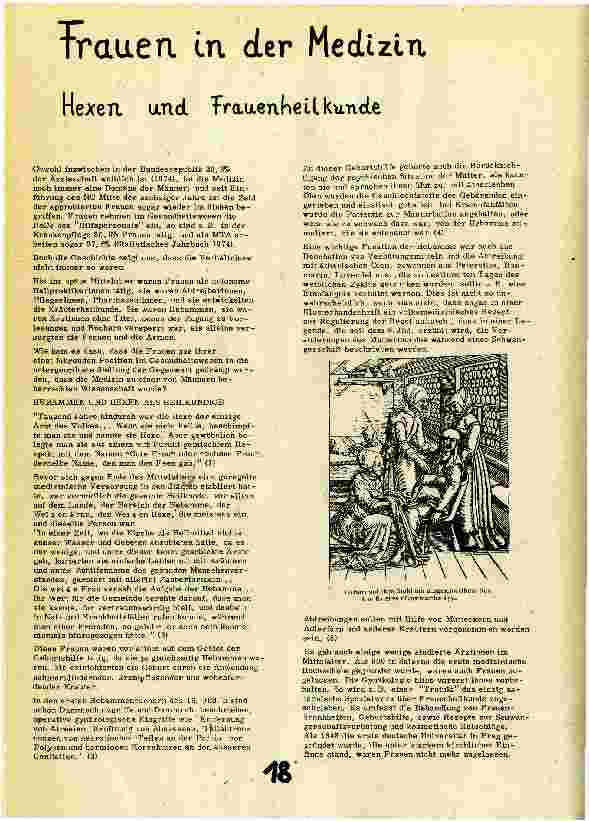 [doc_110456] Frauen in der MedizinHexen und Frauenheilkunde