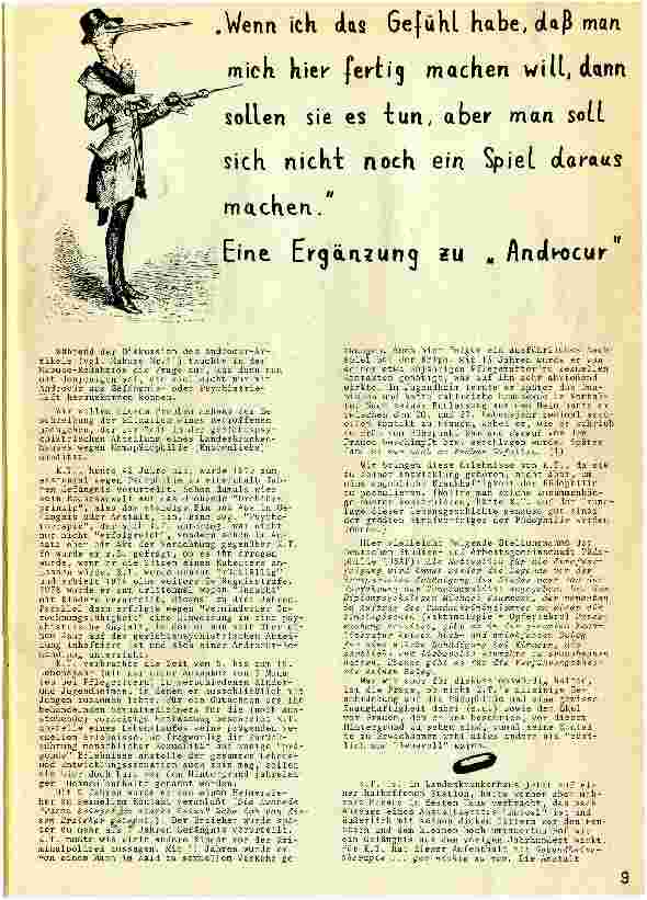 [doc_110452] Wenn ich das Gefühl habe, daß man mich hier fertig machen will, dann sollen sie es tun, aber man soll sich nicht noch ein Spiel daraus machen